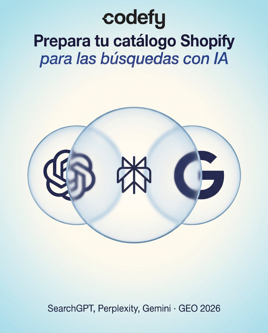 SearchGPT, Perplexity y Gemini: Cómo adaptar tu catálogo de Shopify para búsquedas por IA (GEO) en 2026